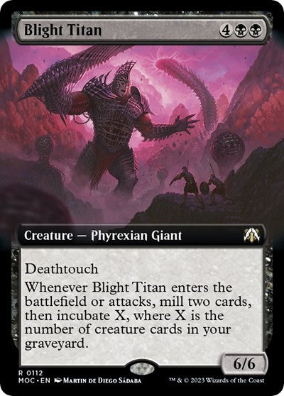 Blight Titan (Extended Art) (Commander: March of the Machine) Near Mint