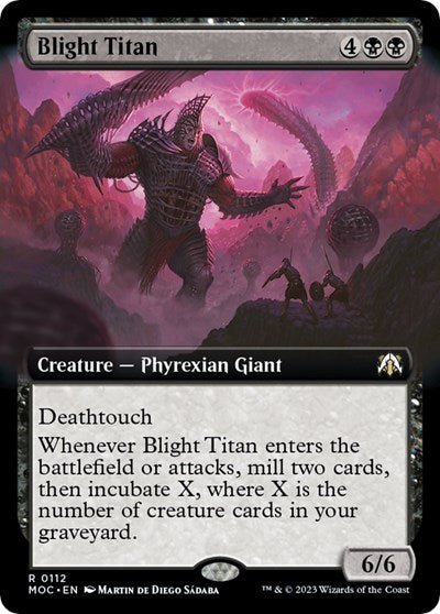 Blight Titan (Extended Art) (Commander: March of the Machine) Near Mint