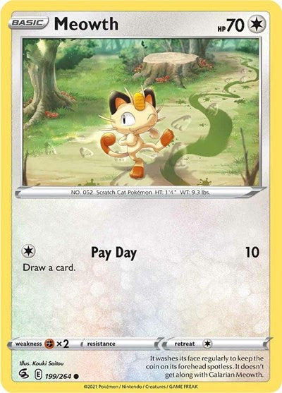 Meowth (SWSH08: Fusion Strike) Near Mint