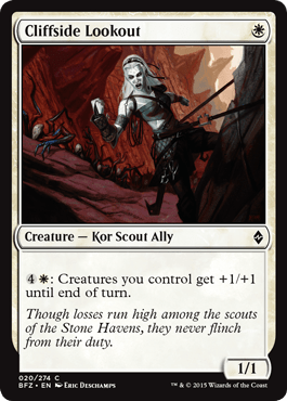 Cliffside Lookout (Battle for Zendikar) Near Mint - Nick Nack's Full Frontal Attack