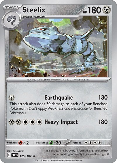 Steelix - 125 (Scarlet and Violet: Paradox Rift) Near Mint Holofoil