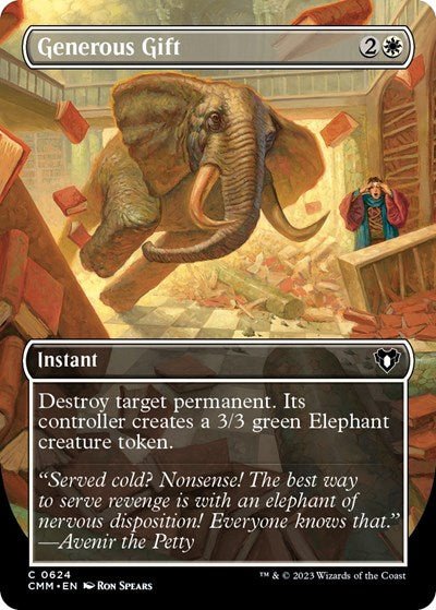 Generous Gift (Borderless) (Commander Masters) Near Mint - Nick Nack's Full Frontal Attack