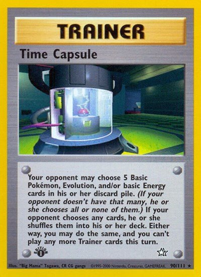 Time Capsule (Neo Genesis) Light Play 1st Edition - Nick Nack's Full Frontal Attack