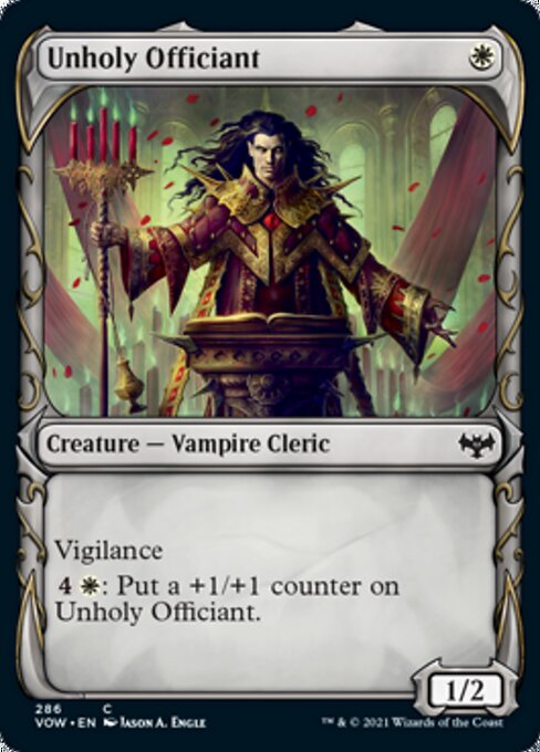 Unholy Officiant (Showcase) (Innistrad: Crimson Vow) Near Mint