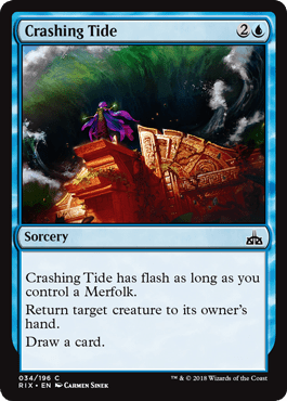 Crashing Tide (Rivals of Ixalan) Near Mint - Nick Nack's Full Frontal Attack