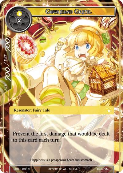 Gourmand Gretel (L1 Starter Deck - Fairy Tale Force) Near Mint Foil
