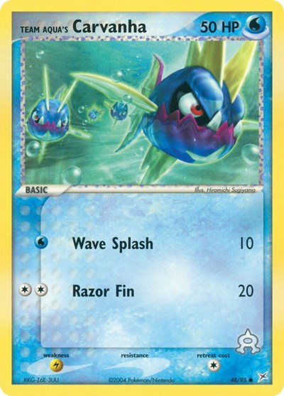 Team Aqua's Carvanha - 48 (Team Magma vs Team Aqua) Light Play