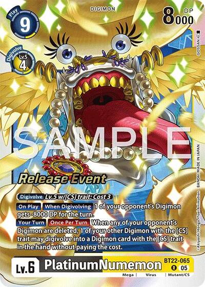 PlatinumNumemon (Cyber Eden Release Event Cards) Near Mint