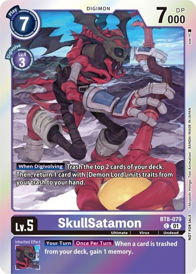 SkullSatamon (Blast Ace Double Pack Set) (New Awakening) Near Mint Foil - Nick Nack's Full Frontal Attack