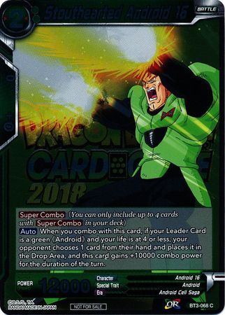 Stouthearted Android 16 (Metallic Foil) (Event Pack 2018) (BT3-068) [Tarjetas de promoción] 