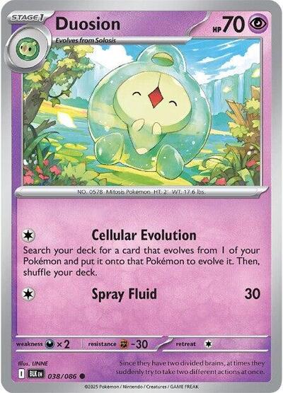 Duosion (SV: Black Bolt) Near Mint Reverse Holofoil - Nick Nack's Full Frontal Attack
