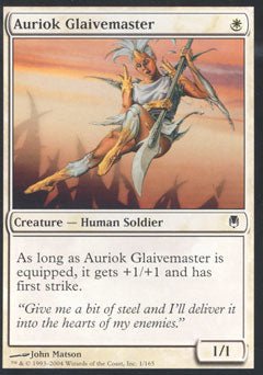 Auriok Glaivemaster (Darksteel) Light Play - Nick Nack's Full Frontal Attack