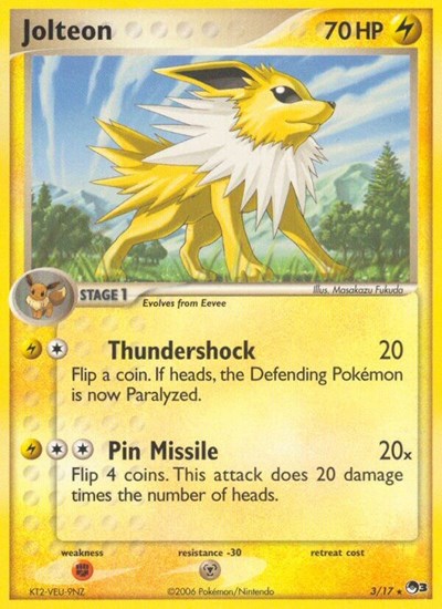Jolteon (POP Series 3) Damaged / Poor Holofoil