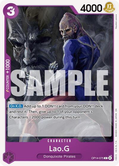 Lao.G (The Azure Sea's Seven) Near Mint - Nick Nack's Full Frontal Attack