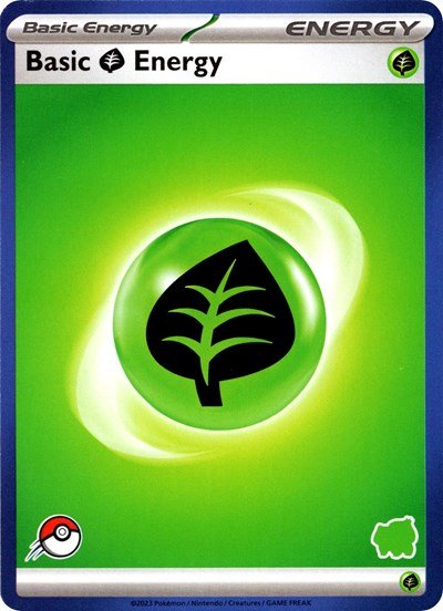 Basic Grass Energy (Blue Border) (My First Battle) Near Mint - Nick Nack's Full Frontal Attack
