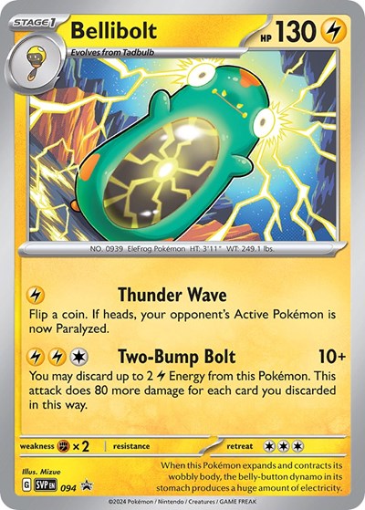 Bellibolt - 094 (SV: Scarlet & Violet Promo Cards) Near Mint Holofoil