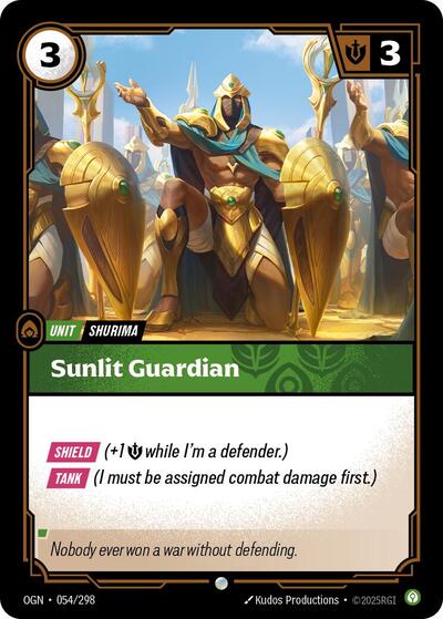 Sunlit Guardian (Origins) Near Mint - Nick Nack's Full Frontal Attack