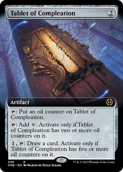 Tablet of Compleation (Extended Art) (Phyrexia: All Will Be One) Near Mint - Nick Nack's Full Frontal Attack