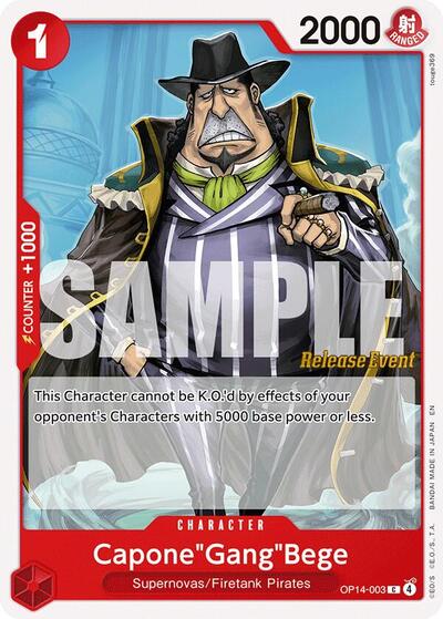CaponeGangBege (The Azure Sea's Seven Release Event Cards) Near Mint - Nick Nack's Full Frontal Attack