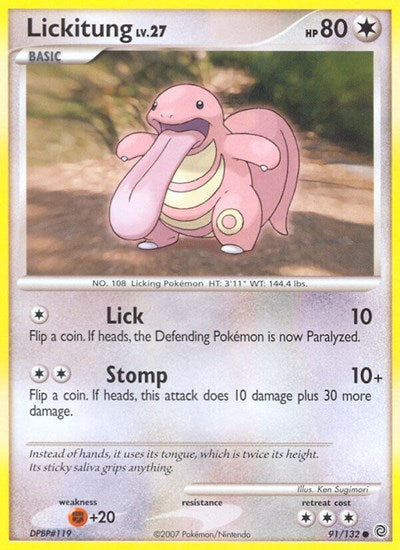 Lickitung (Secret Wonders) Near Mint Reverse Holofoil