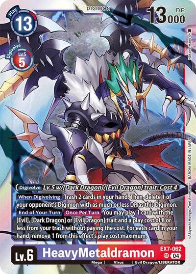 HeavyMetaldramon (Digimon LIBERATOR) Near Mint Foil - Nick Nack's Full Frontal Attack