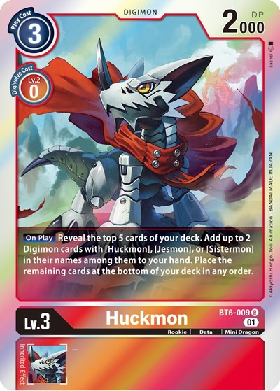 Huckmon (Double Diamond) Near Mint Foil