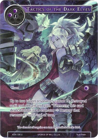 Tactics of the Dark Elves (Full Art) (Ancient Nights) Near Mint Foil