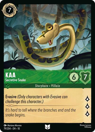 Kaa - Secretive Snake (Whispers in the Well) Near Mint - Nick Nack's Full Frontal Attack