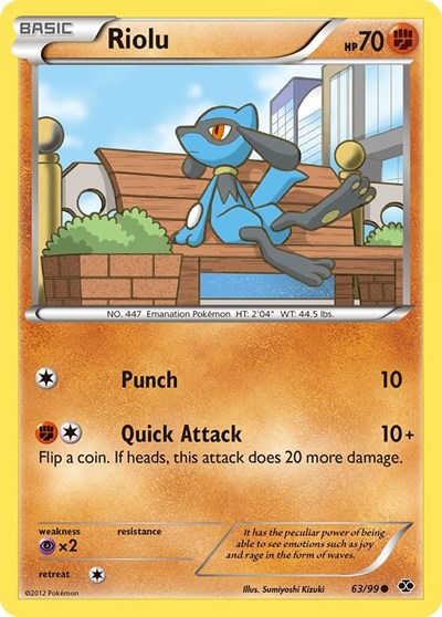 Riolu (Next Destinies) Heavy Play