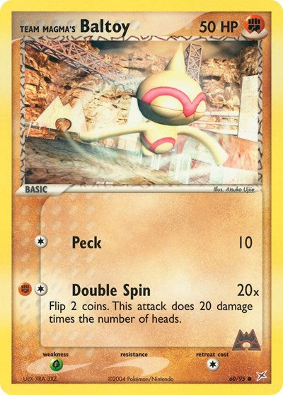 Team Magma's Baltoy - 60 (Team Magma vs Team Aqua) Light Play