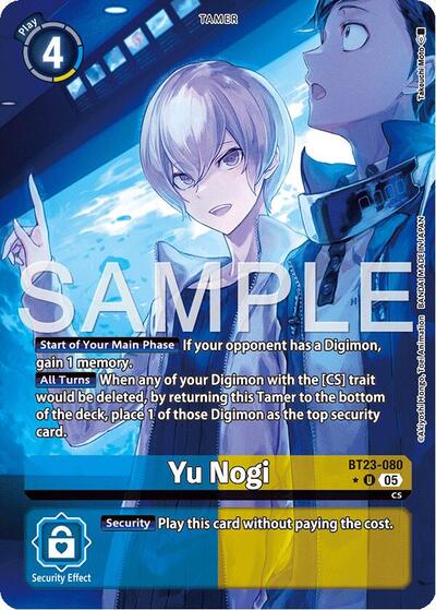 Yu Nogi (Alternate Art) (Hackers' Slumber) Near Mint Foil