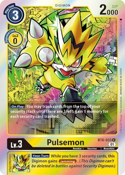Pulsemon (Double Diamond) Near Mint Foil