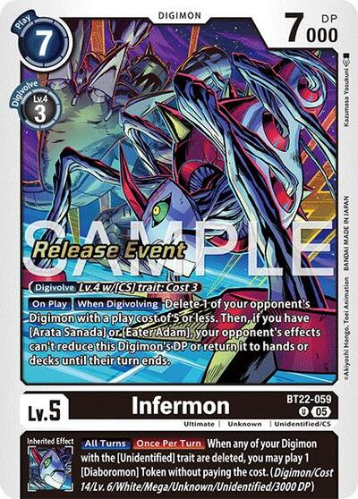 Infermon (Cyber Eden Release Event Cards) Near Mint