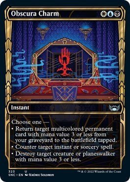 Obscura Charm (Showcase) (Streets of New Capenna) Near Mint - Nick Nack's Full Frontal Attack
