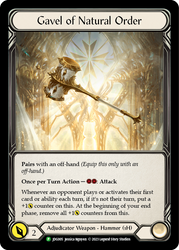 Gavel of Natural Order [JDG005] (Promo)  Cold Foil