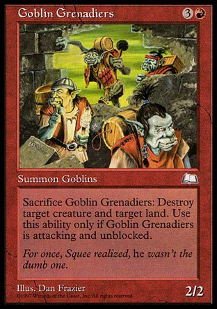 Goblin Grenadiers (Weatherlight) Light Play - Nick Nack's Full Frontal Attack