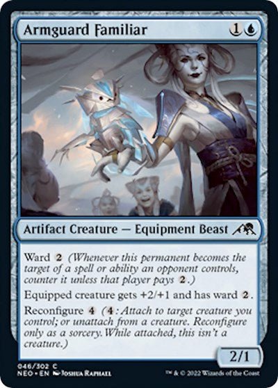 Armguard Familiar (Kamigawa: Neon Dynasty) Near Mint - Nick Nack's Full Frontal Attack