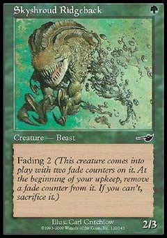 Skyshroud Ridgeback (Nemesis) Near Mint - Nick Nack's Full Frontal Attack