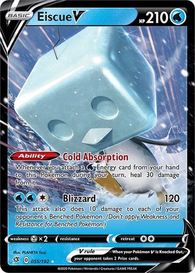 Eiscue V (SWSH02: Rebel Clash) Near Mint Holofoil - Nick Nack's Full Frontal Attack