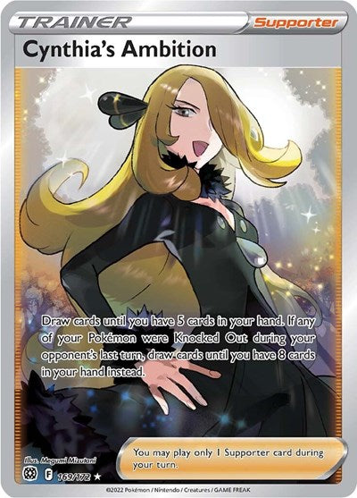 Cynthia's Ambition (Full Art) (SWSH09: Brilliant Stars) Near Mint Holofoil