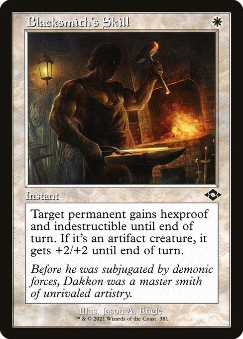 Blacksmith's Skill (Retro Frame) (Foil Etched) (Modern Horizons 2) Near Mint Foil - Nick Nack's Full Frontal Attack