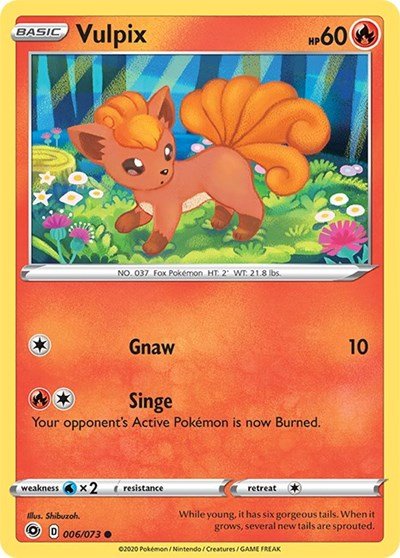 Vulpix (Champion's Path) Near Mint - Nick Nack's Full Frontal Attack