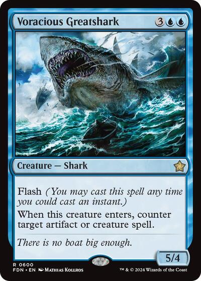 Voracious Greatshark (Foundations) Near Mint