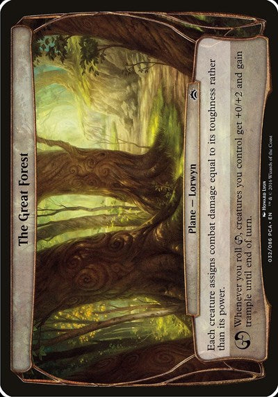 The Great Forest (Planechase Anthology) (Oversize Cards) Near Mint