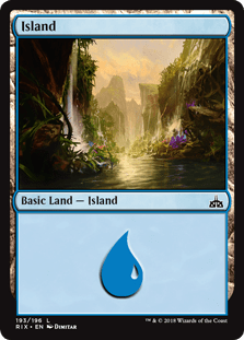 Island (Rivals of Ixalan) Near Mint - Nick Nack's Full Frontal Attack