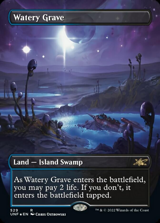 Watery Grave (Sin bordes) (Galaxy Foil) [Unfinity] 