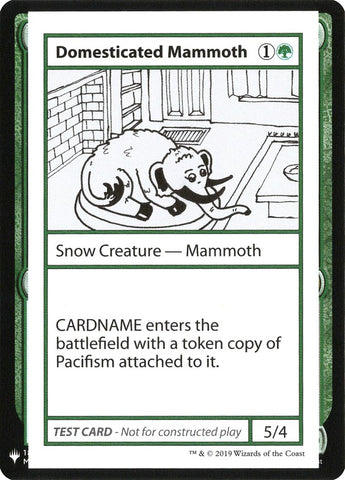 Domesticated Mammoth [Mystery Booster Playtest Cards]