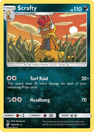 Scrafty (SM - Unified Minds) Near Mint
