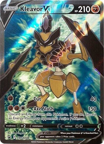 Kleavor V (Full Art) - SWSH248 (SWSH: Sword & Shield Promo Cards) Near Mint Holofoil - Nick Nack's Full Frontal Attack