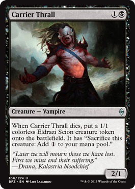 Carrier Thrall (Battle for Zendikar) Near Mint - Nick Nack's Full Frontal Attack